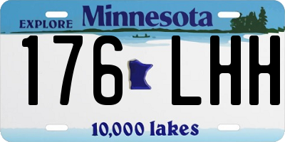 MN license plate 176LHH