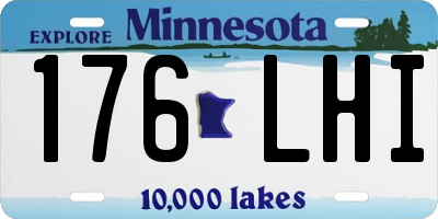 MN license plate 176LHI