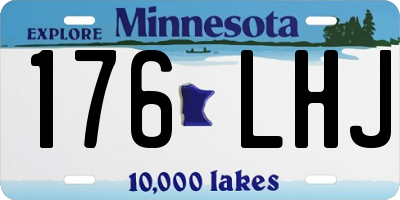 MN license plate 176LHJ