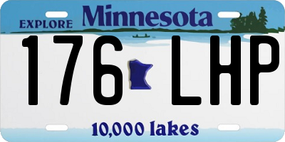 MN license plate 176LHP