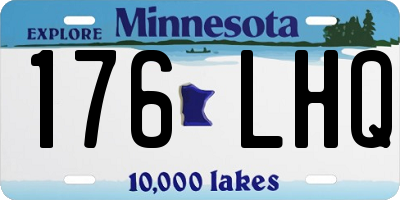 MN license plate 176LHQ