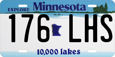 MN license plate 176LHS