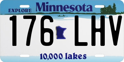 MN license plate 176LHV