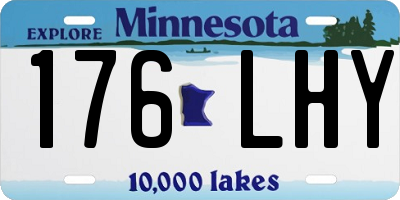 MN license plate 176LHY