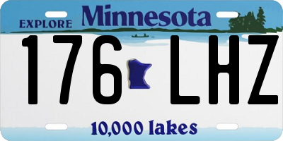 MN license plate 176LHZ