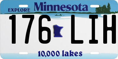 MN license plate 176LIH