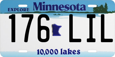MN license plate 176LIL