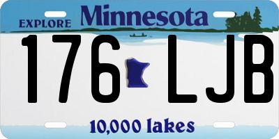 MN license plate 176LJB