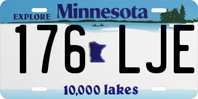 MN license plate 176LJE