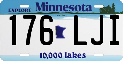 MN license plate 176LJI