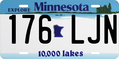 MN license plate 176LJN