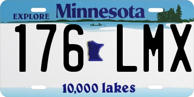 MN license plate 176LMX