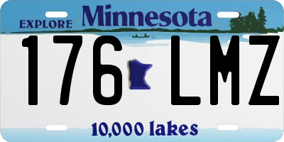 MN license plate 176LMZ