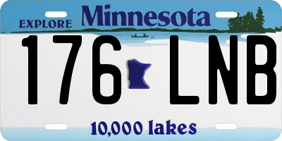 MN license plate 176LNB
