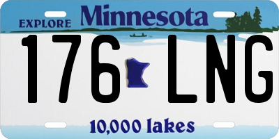 MN license plate 176LNG