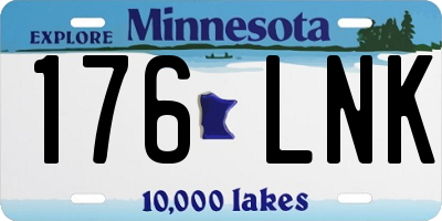 MN license plate 176LNK