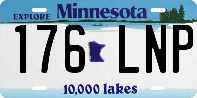 MN license plate 176LNP