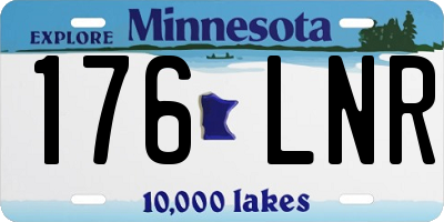 MN license plate 176LNR