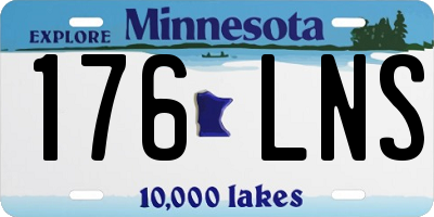 MN license plate 176LNS