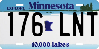 MN license plate 176LNT