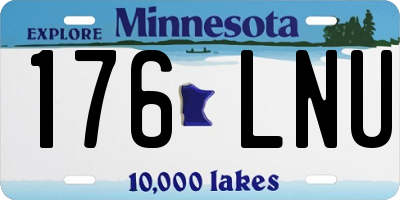 MN license plate 176LNU