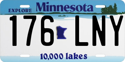 MN license plate 176LNY