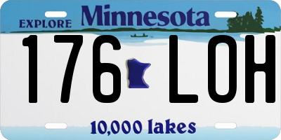 MN license plate 176LOH