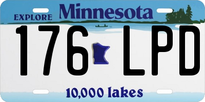 MN license plate 176LPD