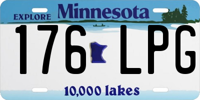 MN license plate 176LPG