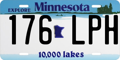MN license plate 176LPH