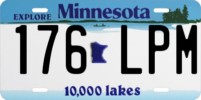 MN license plate 176LPM