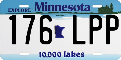 MN license plate 176LPP
