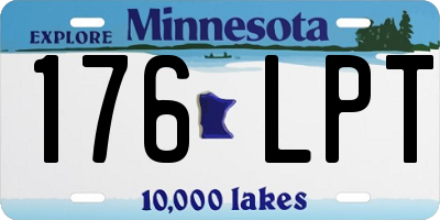 MN license plate 176LPT