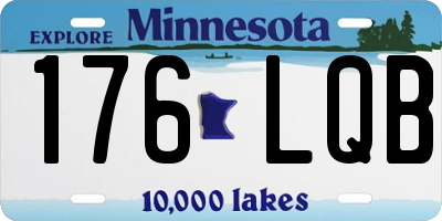 MN license plate 176LQB