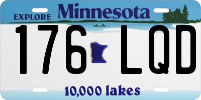 MN license plate 176LQD