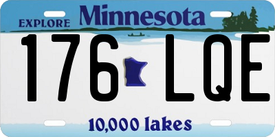 MN license plate 176LQE