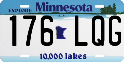 MN license plate 176LQG