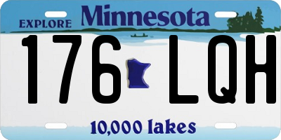 MN license plate 176LQH