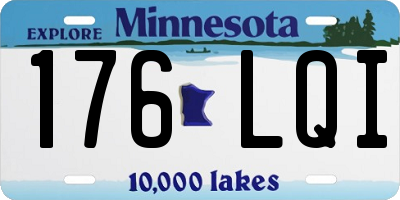 MN license plate 176LQI