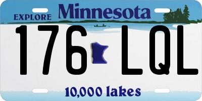 MN license plate 176LQL
