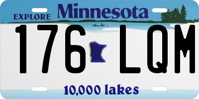 MN license plate 176LQM