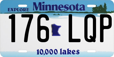 MN license plate 176LQP