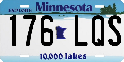MN license plate 176LQS