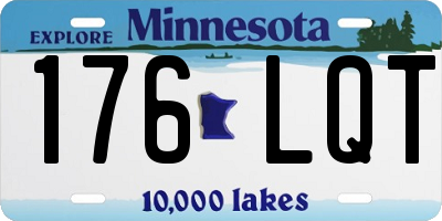 MN license plate 176LQT
