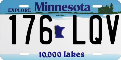 MN license plate 176LQV