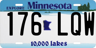 MN license plate 176LQW