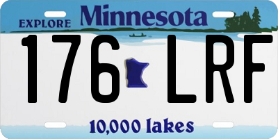 MN license plate 176LRF
