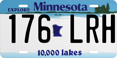 MN license plate 176LRH