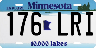 MN license plate 176LRI