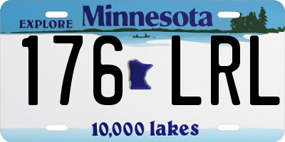 MN license plate 176LRL